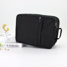 Eco Friendly Multicolour Recycled Cotton Makeup Bag For Mens Black Polyester Cosmetic Bag